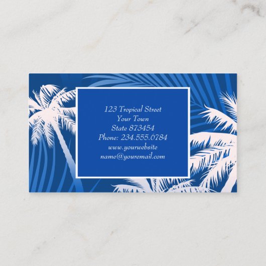 Zompalmen Visitekaartje (Achterkant)