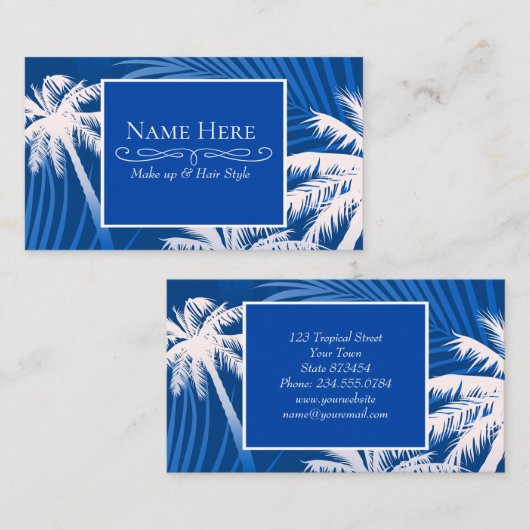 Zompalmen Visitekaartje (Voorkant / Achterkant)
