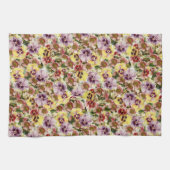 Zompannen monogram voor wilde bloemen theedoek (Horizontaal)