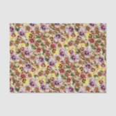 Zompannen wild bloempatroon tissuepapier (Voorkant)