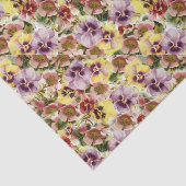 Zompannen wild bloempatroon tissuepapier (Detail)