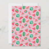 Zomroze en groene eerste verjaardag Watermeloen Kaart (Achterkant)