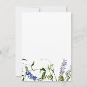 Zomroze lavendermint florale bridesmaïde kaart (Achterkant)