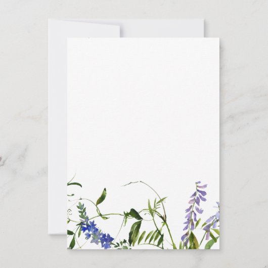 Zomroze lavendermint florale bridesmaïde kaart (Achterkant)