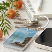 Zomstrand Aangepaste fotografie Acrylische Sleutel Sleutelhanger (Voorkant Rechts)