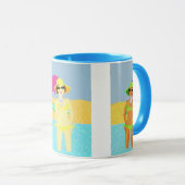 Zomstrandbabes Mok (Voorkant rechts)