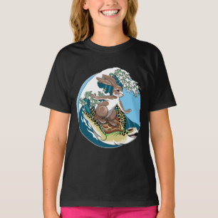 Zomsurfen - Illustratie van schildpadden en konijn T-shirt