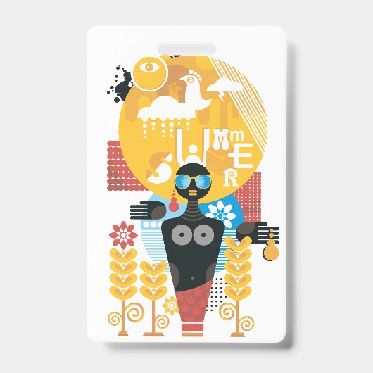 Zomtijd meisje badge (Voorzijde)
