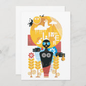 Zomtijd meisje kaart (Voorkant / Achterkant)