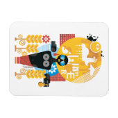 Zomtijd meisje magneet (Horizontaal)