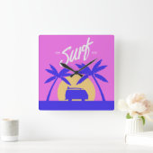 Zomuurklok Surf Vierkante Klok (Huis)