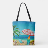 Zomvakantie op het strand, Relaxatie Tote Bag (Achterkant)