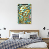 Zomzeekomp Canvas Afdruk (Insitu (Slaapkamer))