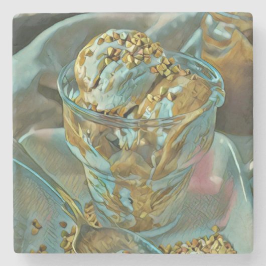 Zomzeekomp Stenen Onderzetter (Voorkant)