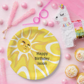 Zomzondzonnige feestdag 9in papieren bordje (Feest)