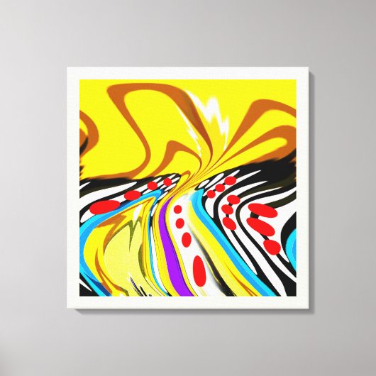 Zomzonnige kunst canvas afdruk (Voorkant)