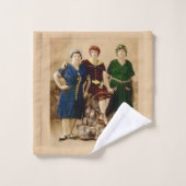 zo'n 1910 Atlantic City zwemmen met schoonheidsmid Bad Handdoek (Wasdoekje)