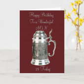 ZON 21STE BIRTHDAY-KAART KAART (Gele Bloem)