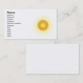 Zon 2 visitekaartje (Voorkant / Achterkant)