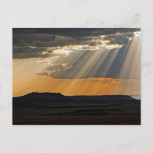 Zon aan de Masai Mara. Briefkaart