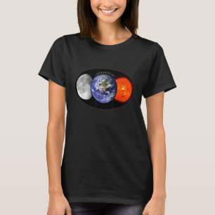 Zon-aarde-maan T-shirt