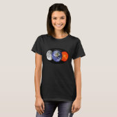 Zon-aarde-maan T-shirt (Voorkant volledig)