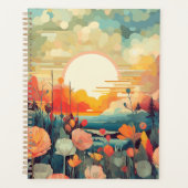 Zon abstract landschap planner (Voorkant)