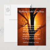 Zon achter briefkaart (Voorkant / Achterkant)