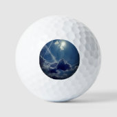 Zon achter de wolken golfballen (Voorkant)