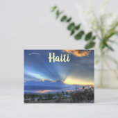 Zon achter de wolken in Pignon Briefkaart (Staand voorkant)