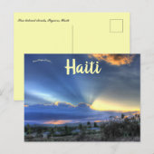 Zon achter de wolken in Pignon Briefkaart (Voorkant / Achterkant)