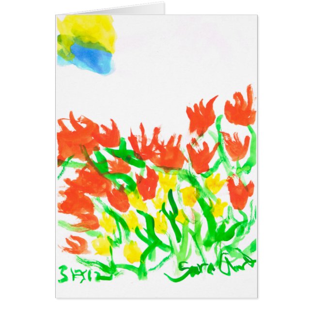 Zon achter de wolkenkaart (Voorkant)