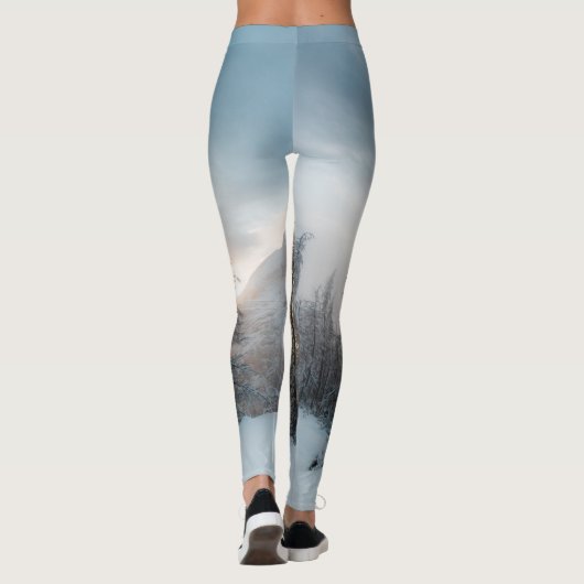 Zon achter spruce-bomen leggings (Achterkant)