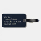 Zon achter wolken II Zeegezicht Bagagelabel (Achterkant horizontaal)