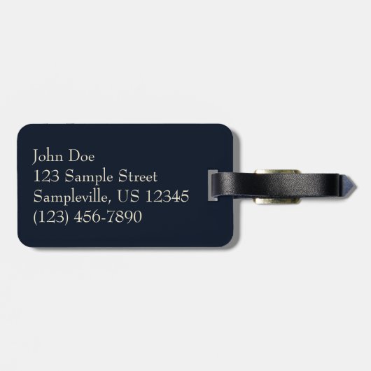 Zon achter wolken II Zeegezicht Bagagelabel (Achterkant horizontaal)