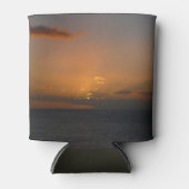 Zon achter wolken II zeegezicht Blikjeskoeler (Voorkant)