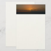 Zon achter wolken II Zeegezicht Briefpapier (Voorkant / Achterkant)
