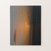 Zon achter wolken II zeegezicht Legpuzzel (Verticaal)