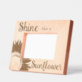 Zon als een zonnebloem gegraveerde lijstjes (Links)