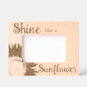 Zon als een zonnebloem gegraveerde lijstjes (Voorkant)