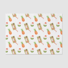 Zon Ananas (Ontwerp 29 Geel/Oranje Serie) Tissuepapier