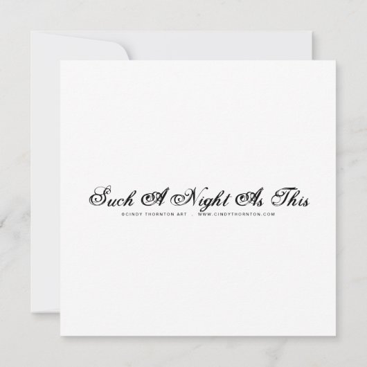 Zo'n avond als deze - Mini Print (Achterkant)