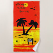 Zon B Beach Towel altijd met beide zijden band