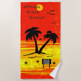 Zon B Beach Towel altijd met beide zijden band Strandlaken