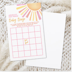 Zon Baby Shower Bingo Spel