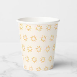 Zon baby shower papieren bekers
