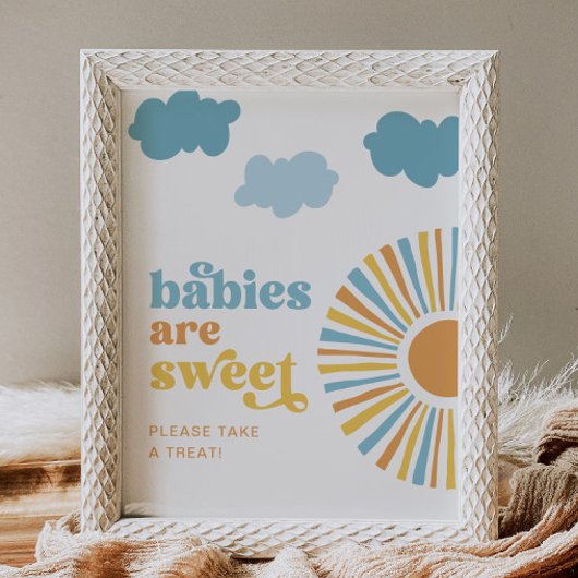 Zon Baby's zijn Sweet Sign Poster