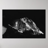 Zon bedekte berg poster (Voorkant)