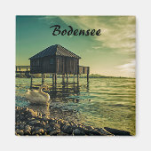  zon bij het meer van Constance Souvenir Magneet (Voorkant)