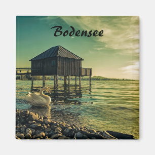 zon bij het meer van Constance Souvenir Magneet